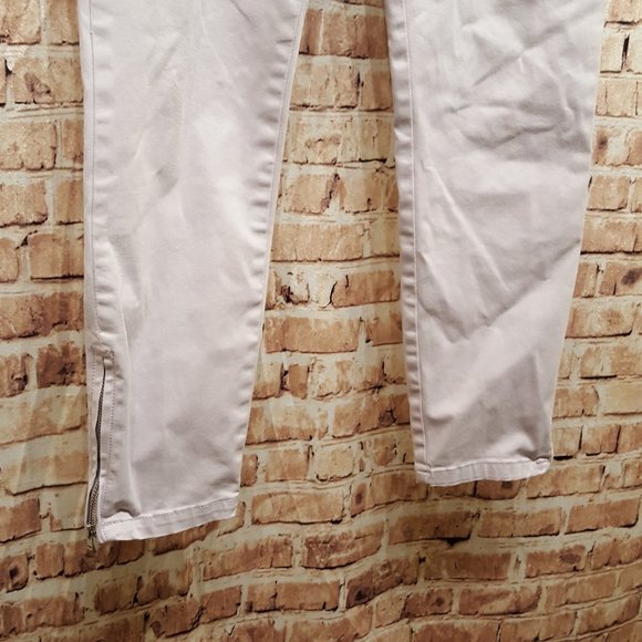 Calvin Klein Jeans Skinny Zipper Ankles Light Pink Size 6 - Picture 3 of 14